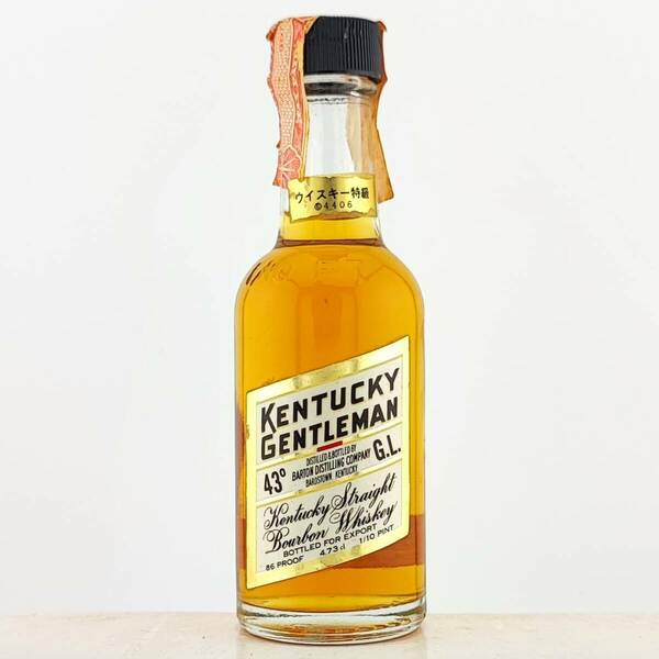 【全国送料無料】特級 KENTUCKY GENTLEMAN 86proof Kentucky Straight Bourbon Whiskey　43度　48ml【ケンタッキー ジェントルマン】