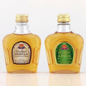 【全国送料無料】Crown Royal REGAL APPLE & VANILLA Flavored Whisky 各35度 各50ml【クラウンローヤル クラウン ローヤル ペットボトル】