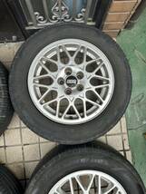 プリウスに最適! 【BBS】15×6.5J PCD100 ET43 5穴 195/65R15 VW純正流用_画像4