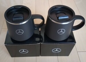 【新品未使用品】非売品 ノベルティ メルセデス ベンツ　オリジナル　真空二層　ステンレスマグ マグカップ Mercedes benz 2個セット