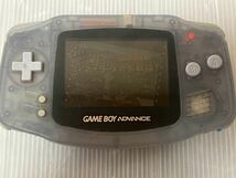 ★動作確認済　ニンテンドー ゲームボーイ アドバンス 本体 AGB-001 クリア GBA 任天堂 電池蓋なし　送料無料★_画像2