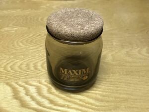 AGF マキシム MAXIM 味の素フーズ 昭和レトロ 砂糖入れ シュガーポット キャニスター ガラス　コルク蓋