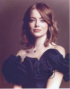 Emma Stoneエマ・ストーン★直筆サイン写真★証明書COA◆7874