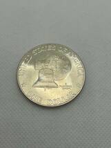 ☆AB☆　アメリカ　リバティーコイン　アイゼンハワー　ベル　1ドル銀貨　 1776年〜1976年　直径約38.0mm　厚さ約2.6mm　重量24.52g _画像2