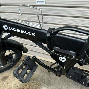 MOBIMAX ディスク式 MTB 48V 7.5Ah 14インチ 黒色 BIKE 折り畳み電動自転車 現状品の画像4