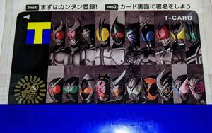 即決 TSUTAYA Tカード 平成仮面ライダー 限定 デザイン 新品 台紙付き 未登録 未使用 未開封