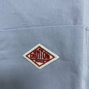 DANTON ダントン レディース ナイロンストレッチタフタ インサレーションフードジャケット ブルー 中古 JN 1の画像3