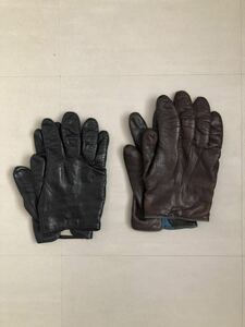 2点セット レザーグローブ イタリア製 ナポリ 革 手袋 gloves PARTENOPEA GUANTI グローブス パルテノペア アウトドア キャンプ バイク