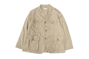 ENGINEERED GARMENTS エンジニアドガーメンツ Folk Jacket - High Count Twill Khaki（L）