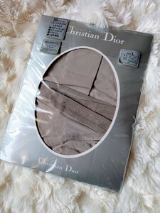 新品♪レア【Christian Dior 】上質ベルベットタッチ マチ・カカト付 ロゴ入りアウトゴム ほどよい透け感☆。.:*:・ 50デニールタイツ《L》