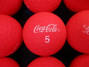 2028【お買得●】コカコーラ/Coca-Cola マットカラー人気ボール [レッド] 30個