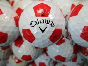 2650【お買得●】キャロウェイ Callaway CHROME SOFT/Xシリーズ [赤] 50個