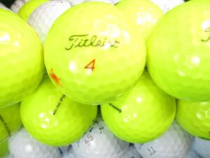 2889【特A２級】タイトリスト Titleist PROV1/PROV1X [イエロー/ホワイト] 50個