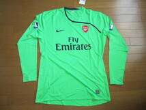 NIKE アーセナル 08-09(GK) L/S sizeXXL Fly Emirates #1 ALMUNIA 支給品_画像1