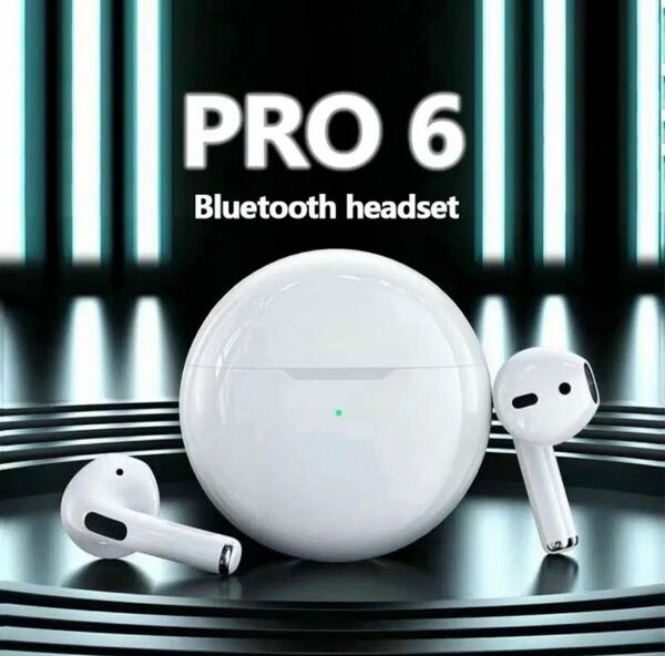Pro6 ペアリング確認済 Bluetooth ワイヤレスイヤホン