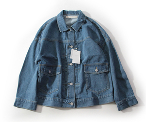  new goods Ray Cassin Ray Cassin * oversize woshu Denim jacket BL*