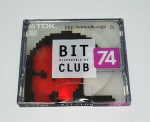 【新品MDディスク】TDK BIT CLUB 74分 品番MD-BC74BPS 1枚 デジタル性能に優れる高品質ディスク＆耐熱・高精度シェル 未開封品 希少 ☆☆☆