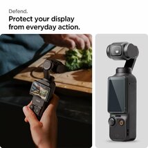 送料無料★Spigen ガラスフィルム DJI Osmo Pocket 3 用 保護 フィルム 9H 硬度 2枚入_画像3