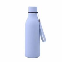 送料無料★TSQIBU 水筒 魔法瓶 ステンレス鋼 二層真空断熱 タンブラー 保温保冷 マグ 550ml Light blue_画像2