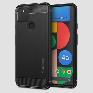 送料無料★Spigen Pixel 4a 5G ケース TPU ラギッド・アーマー ACS01885 (マット・ブラック)