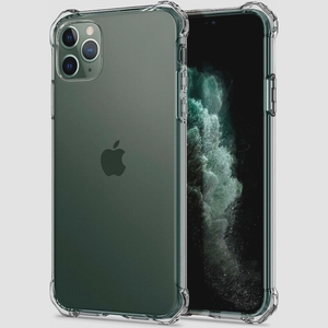 送料無料★Spigen iPhone11ProMax ケース クリア TPU ソフト ワイヤレス充電(クリスタル・クリア)