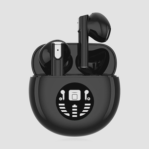 送料無料★ワイヤレスイヤホン Bluetooth5.3+EDR LEDディスプレイ表示 多機能タッチ操作 左右分離型(ブラック)