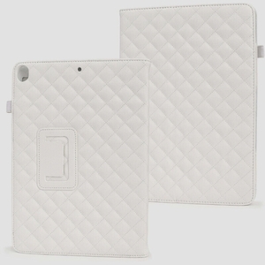 送料無料★iPad 第7世代/ 8/ iPad Air 第3世代 / iPad Pro タブレットケース ペン収納 (ホワイト)
