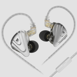 送料無料★KZ ZSX 5BA+1DD iem イヤホン 有線 ハイブリッドイヤホン 3.5mmプラグ with micブラック