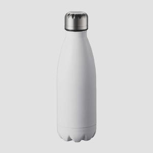 送料無料★ゴーウェル マグボトル 瓶型 ロケット サーモ ステンレスボトル 直飲み 真空断熱 水筒 420ml (ホワイト)