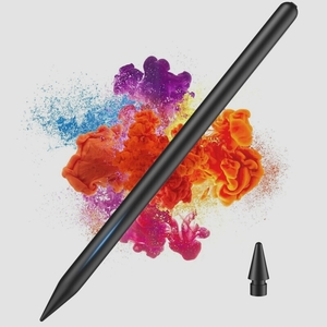 送料無料★iPad Pencil パームリジェクション機能付きiPad用高速充電スタイラスペン (黒)