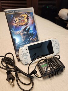 【中古品】SONY PSP-2000 プレイステーションポータブル PSP CAPCOM モンスターハンターポータブル3rd ソフト セットモンハン 