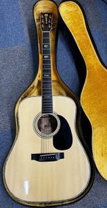 7.モーリス アコースティックギター Morris W-40 made inJAPAN 縦ロゴ サイン付き ハードケース付き