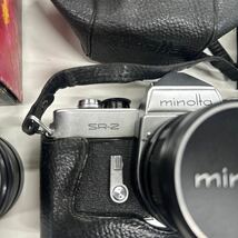 MINOLTA ミノルタ SR-2 フィルムカメラ　minolta PE-200S オートストロボ　中間レンズ付き　取扱説明書あり_画像3