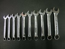 未使用品 スナップオン SNAP-ON 10pcs コンビネーションレンチ セット 10 - 19mm フランクドライブ 管理No.40716_画像2