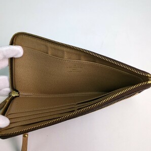 ルイヴィトン LOUIS VUITTON モノグラム ブラウン 長財布 レディース 中古 N0326の画像7