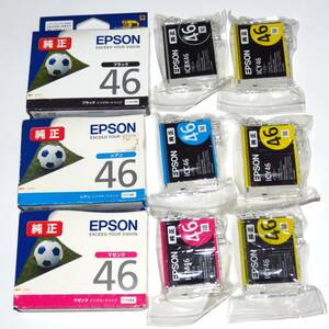 エプソン EPSON 純正インク IC4CL46 （ BK46 C46 M46 Y46 ）4色9本セット　送料185円～