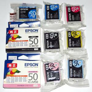 エプソン EPSON 純正インク IC6CL50（BK50 C50 M50 Y50 LC50 LM50）6色9本組　送料185円～