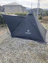 【使用回数極僅か。美品 KURONOS BLACK TENT 1GOU ワンポールパップテント】_画像4