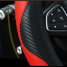 ハンドルカバー インプレッサ エクシーガ フォレスター ステアリングカバー 高品質 快適な通気性 滑り防止 スバル CARSUN_画像6