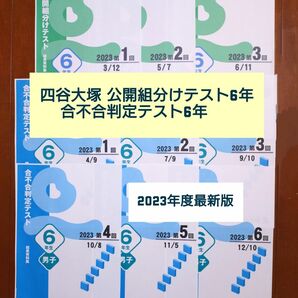 【2023年度最新版】四谷大塚公開組分けテスト6年生＋合不合判定テスト6年生（男子）