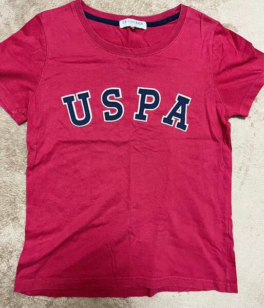 u.s. polo assn. Tシャツ 半袖 レッド Mサイズ　