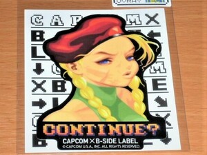 ◆ストリートファイター ステッカー◆負け顔 キャミィ◆B-SIDE LABEL◆ストⅡ◆