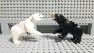 レゴ クマ 足が動く ベアー 白熊 動物 生き物 猛獣 フィグ 大量出品中 同梱可能 正規品 LEGO