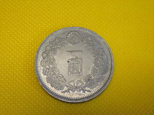 [ old coin ] Meiji 10 7 year one . large Japan 416 900 weight approximately 29g
