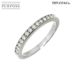 ティファニー TIFFANY&Co. ハーフ サークル チャネル セッティング 8号 リング ダイヤ Pt プラチナ 指輪 Diamond Ring 90218377