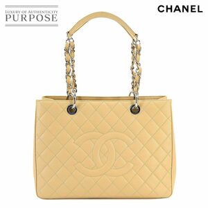 未使用 展示品 シャネル CHANEL マトラッセ グランド ショッピング トート バッグ GST キャビアスキン レザー A50995 90225182