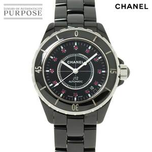  Chanel CHANEL J12 38mm H1635 men's wristwatch 12P ruby Date black ceramic AT self-winding watch watch 90226352