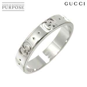 グッチ GUCCI アイコン #14 リング K18 WG ホワイトゴールド 750 指輪 Icon Ring 90217351