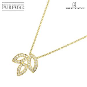 ハリー ウィンストン HARRY WINSTON リリークラスター ミニ ダイヤ ネックレス 40cm K18 YG 750 Lily Cluster 【証明書】 90221374