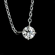 ヴァンドーム青山 Vendome Aoyama ソリティア ダイヤ 0.140ct ネックレス 43cm Pt プラチナ Diamond Necklace 90221819_画像6